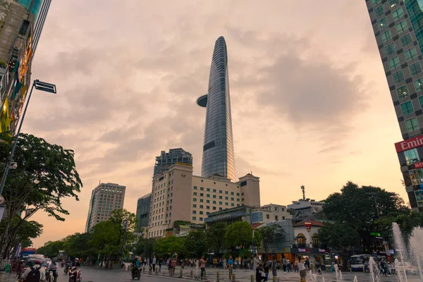 Chi Minh Βιετνάμ Οκτ 2019 Άποψη Των Σύγχρονων Πολυόροφων Κτιρίων — Φωτογραφία Αρχείου