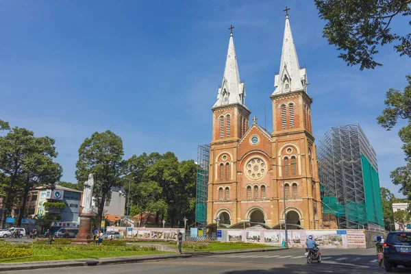 Chi Minh Vietnã Outubro 2019 Catedral Notre Dame Saigon Cidade — Fotografia de Stock