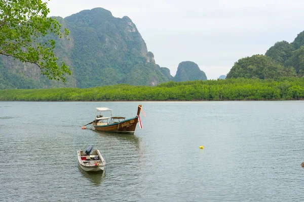 Satun Thailand September 2020 Longtail Boats Harbor Lipe Island Satun — Stock Photo, Image