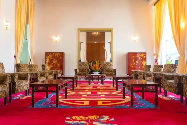 Chi Minh Vietnã Outubro 2019 Vista Interior Sala Recepção Palácio — Fotografia de Stock