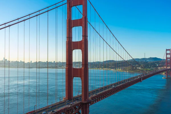 Beautiful Twilight Scene Famous Golden Gate Bridge San Francisco California — Stock Photo, Image