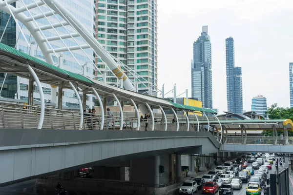 Bangkok Thailand Mai 2019 Blick Auf Den Öffentlichen Himmelsweg Der — Stockfoto