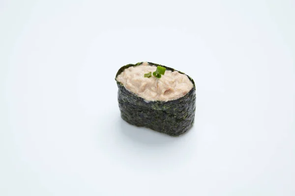Set Rollo Sushi Aislado Sobre Fondo Blanco —  Fotos de Stock