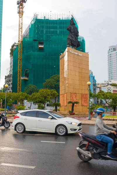 Chi Minh Єтнам Жовтня 2019 Вид Автомобілі Мотоцикл Вулицях Центру — стокове фото