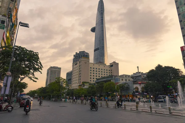 Chi Minh Wietnam Październik 2019 Widok Nowoczesnych Wieżowców Chi Minh — Zdjęcie stockowe
