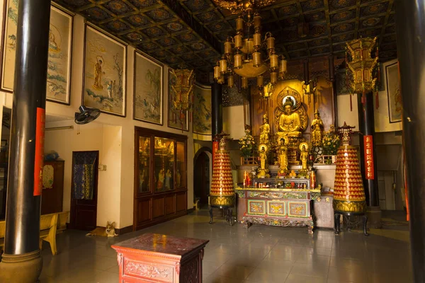 Chi Minh Vietnam October 2019 Interior Thousand Buddha Temple Chua Stock Photo