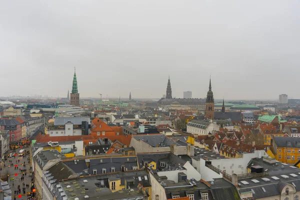 Copenaghen Danimarca Novembre 2019 Bella Vista Aerea Del Paesaggio Urbano — Foto Stock