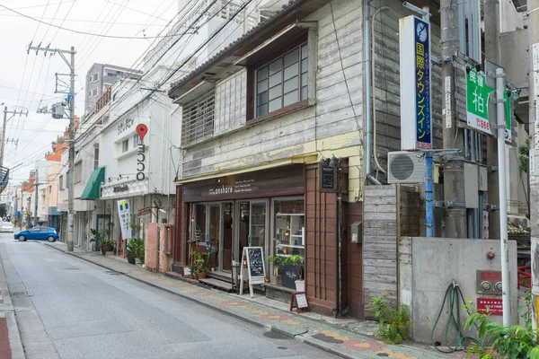 Okinawa Japan Juni 2019 Street View Old Houses Makishi Public — Stockfoto