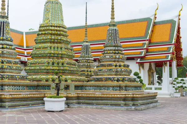 Architecture Thaïlandaise Classique Temple Public Wat Pho Bangkok Thaïlande — Photo