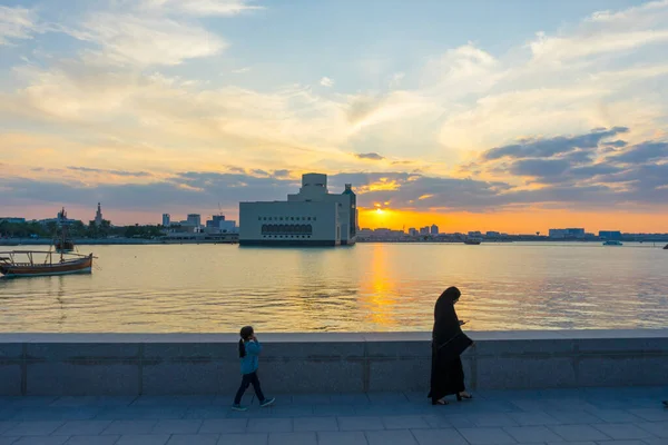 Doha Qatar Novembre 2019 Musée Art Islamique Mia Long Baie — Photo