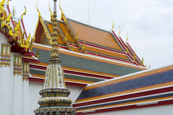 Architecture Thaïlandaise Classique Temple Public Wat Pho Bangkok Thaïlande — Photo