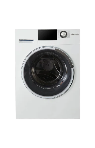 Wasmachine Geïsoleerd Witte Achtergrond — Stockfoto