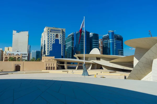 Doha Qatar Nov 2019 Beautiful View National Museum Qatar Doha — Stock Photo, Image