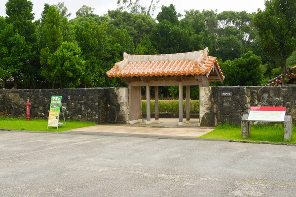 Okinawa Japón Junio 2019 Arquitectura Tradicional Okinawa Village Ocean Expo —  Fotos de Stock