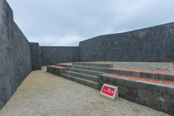 Okinawa Japonia Czerwca 2019 Widok Szczyt Wału Shuri Castle Naha — Zdjęcie stockowe