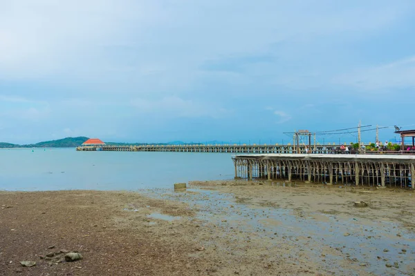 海景及码头 — 图库照片