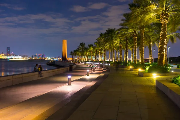 Доха Катар Ноября 2019 Взгляд Современную Архитектуру Набережную Дохе Катар — стоковое фото
