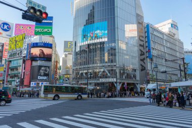 Tokyo sokaklarının güzel manzarası, Japonya 