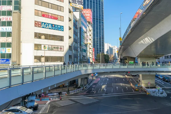 Hög Vinkel Utsikt Över Tokyo Stad Japan — Stockfoto