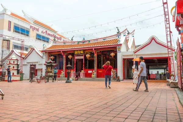 Hatyai Tayland Ekim 2020 Songkhla City Pillar Shrine Shern Wang — Stok fotoğraf