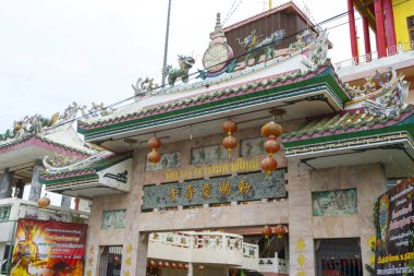 Hatyai, Tayland - 3 Kasım 2018: Hatyai, Tayland 'daki Chua Khanh Tho tapınağı.