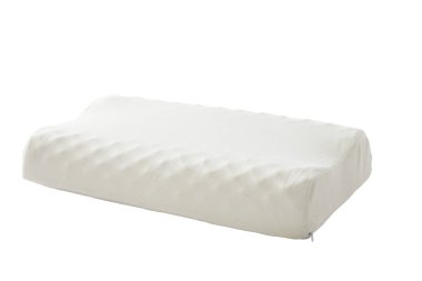 Beyaz yastık arka planda izole