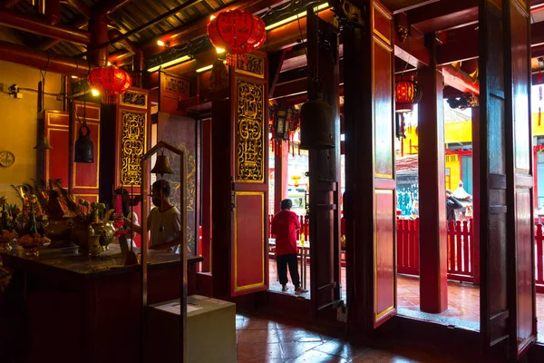 Hatyai Thailand October 2020 Interior View Songkhla City Pillar Shrine — Stock Photo, Image