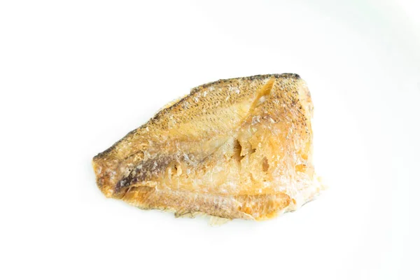 Fried Fried Trichogaster Pectoralis Fisch Auf Weißem Hintergrund — Stockfoto