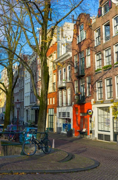 Άμστερνταμ Ολλανδία Νοε 2019 Άποψη Του Δρόμου Και Των Κτιρίων — Φωτογραφία Αρχείου