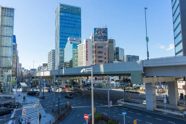 Piękny Widok Ulice Tokio Japonia — Zdjęcie stockowe