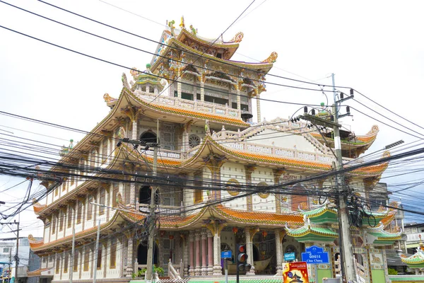 Hatyai Tailândia Outubro 2020 Vista Exterior Templo Chue Chang Templo — Fotografia de Stock