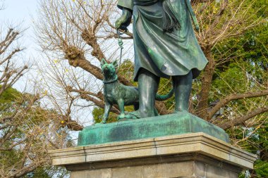 Saigo Takamori, Son Samuray bronz heykeli 1898 'de Ueno Halk Parkı Tokyo, Japonya' da dikildi..