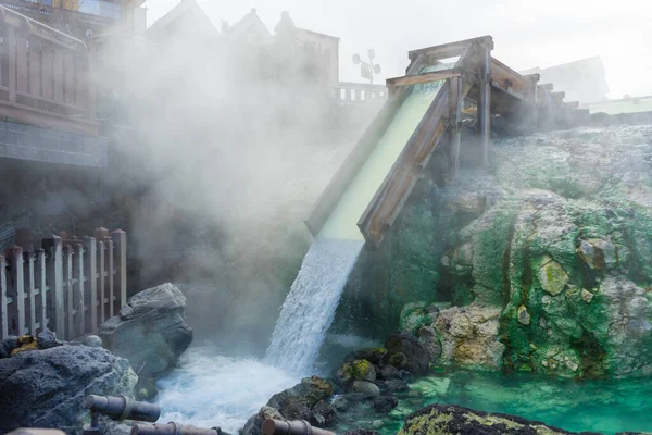 Yubatake Hotspring Kusatsu Onsen Gunma Japán — Stock Fotó