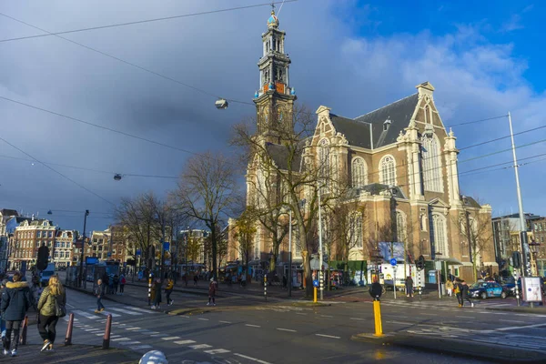 Amsterdam Nov 2019 Westerkerk Amsterdam Nederland — Stockfoto