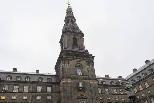 Palazzo Christiansborg Inverno Copenaghen Danimarca — Foto Stock