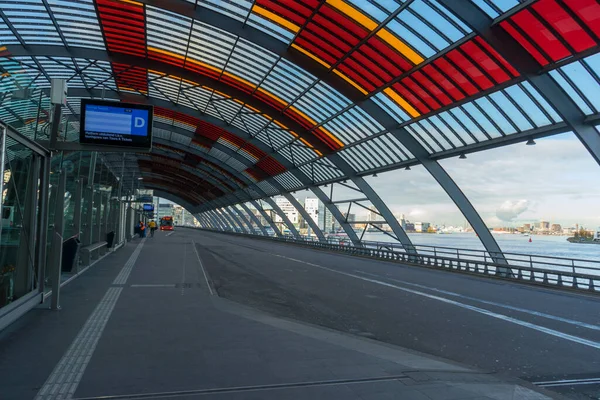 Ámsterdam Países Bajos Noviembre 2019 Estación Terminal Autobuses Amsterdam Centraal —  Fotos de Stock