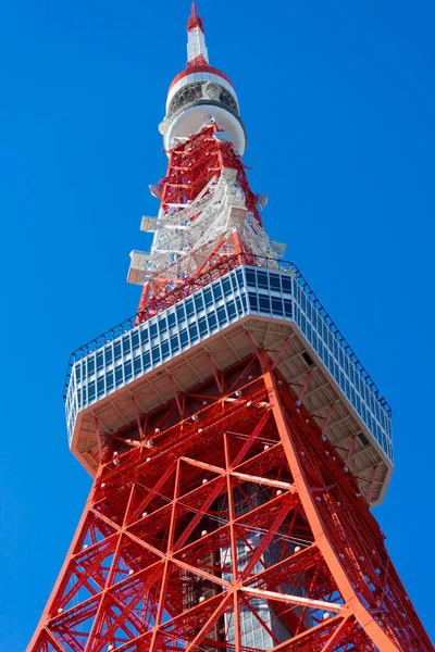 Tokyo Japan Januari 2020 Tokyo Tower Mot Blå Himmel Tokyo — Stockfoto