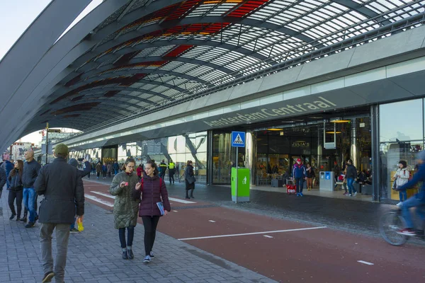 Ámsterdam Países Bajos Noviembre 2019 Estación Terminal Autobuses Amsterdam Centraal —  Fotos de Stock