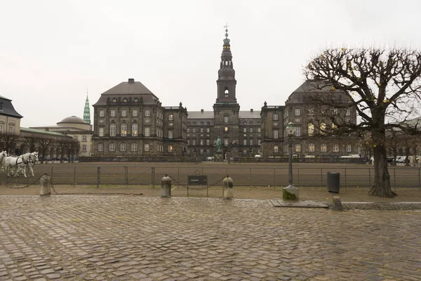 Christiansborg Palace Winter Time Copenhagen Denmark — Stock Photo, Image