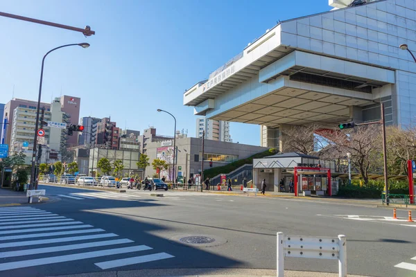 Město Tokio Japonsko Cestovní Fotografie Lidmi Chůze Ulici — Stock fotografie