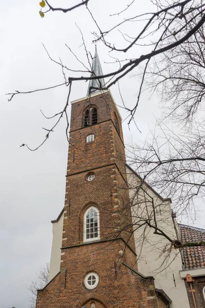 Amsterdam Begijnhof Taki Ngiliz Reform Kilisesi Cephesi — Stok fotoğraf