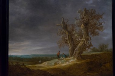 Müzedeki çerçeveli resmin görünümü