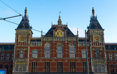 Amsterdam şehir manzarası, Hollanda 