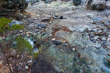 Doğanın güzel manzarası, küçük dere