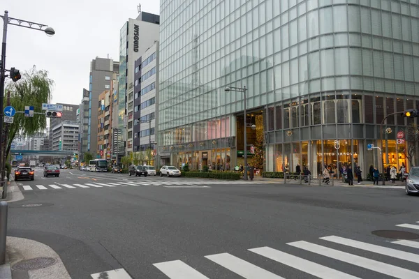Tokyo Japan Dec 2019 Utsikt Över Shoppinggatan Ginza Nära Yurakucho — Stockfoto