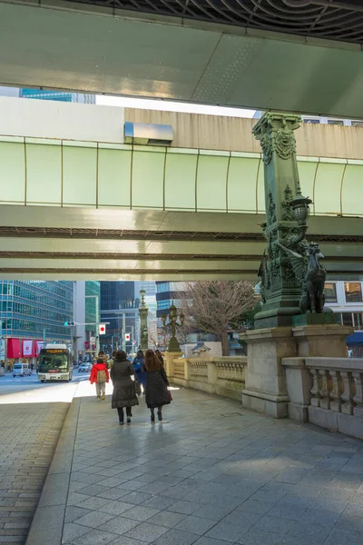 Stadsbilden Tokyo Japan Resa Foto Med Människor Som Går Gatan — Stockfoto