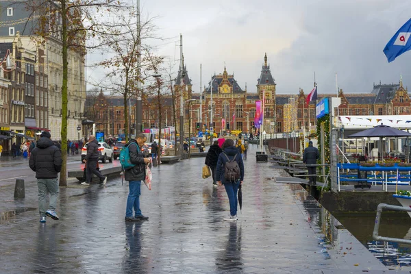 Street View Amsterdam Nederland — Stockfoto