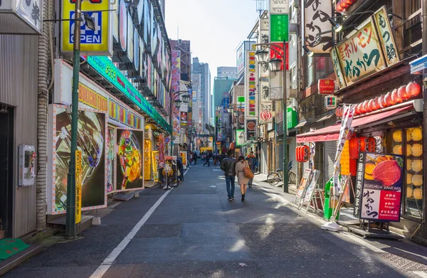 Улицы Токио Людьми Япония — стоковое фото