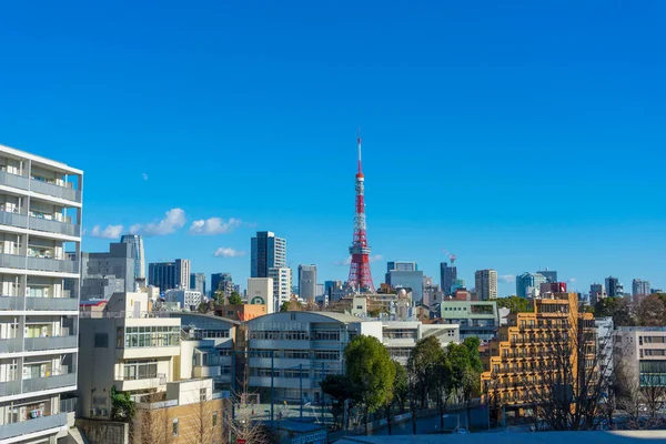 Tóquio Japão Janeiro 2020 Paisagem Torre Tóquio Com Vista Roppongi — Fotografia de Stock