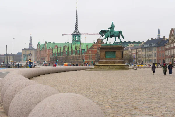 Copenhague Dinamarca Noviembre 2019 Estatua Ecuestre Del Rey Federico Vii — Foto de Stock